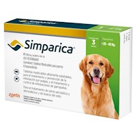 Simparica Antipulgas 80 mg X 3 Tabletas 20 - 40 KG